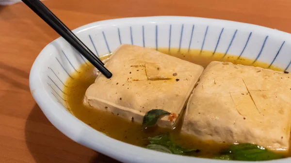 Taiwanesische berühmte Snacks von stinkenden Tofu-Dampf — Stockfoto