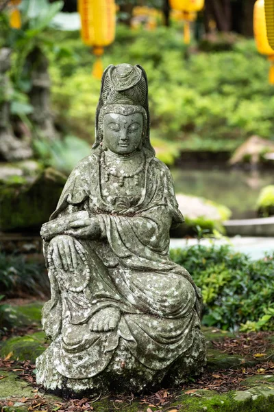 Ancient stone bodhisattva statue — Stock Photo, Image