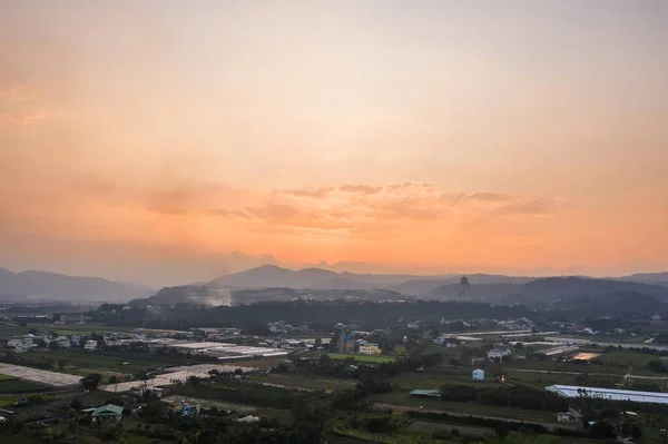 Landscape with farm scenic at Puli township — Stock Photo, Image