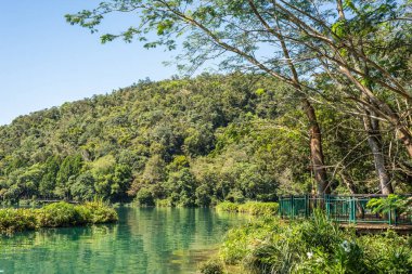 ünlü Sun Moon Lake manzara