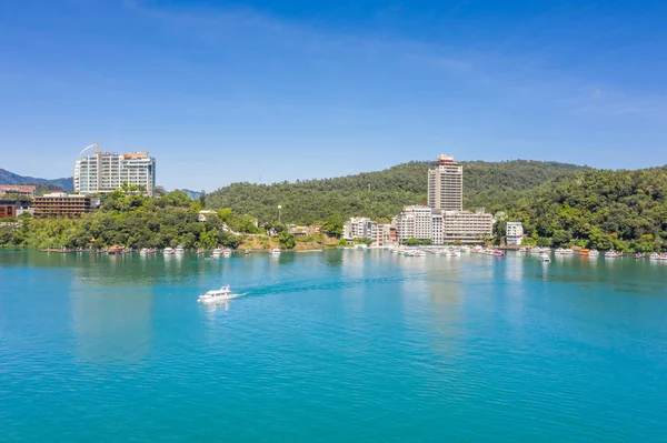 Landschap van Shuishe Pier bij Sun Moon Lake — Stockfoto