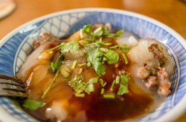 Tayvan 'ın ünlü köfteleri.