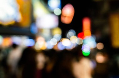 soyut sığ odak derinliğindeki gece pazarı