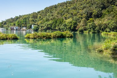 ünlü Sun Moon Lake manzara