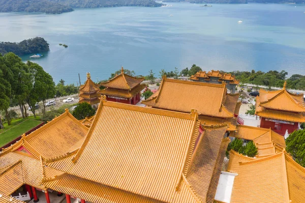 Beroemde bezienswaardigheid van de Wenwu-tempel in Sun Moon Lake — Stockfoto