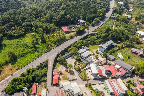 Vue aérienne du village écologique Taomi — Photo