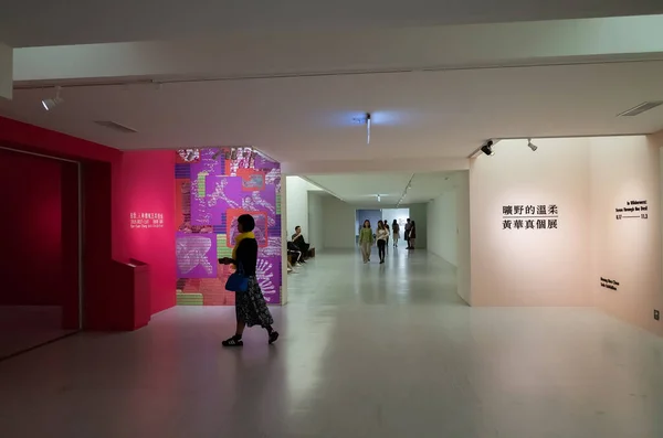 台北美术博物馆的人 — 图库照片