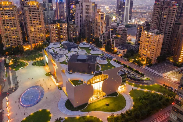 Taichung Taiwán Septiembre 2019 Edificio Moderno Del Teatro Nacional Taichung — Foto de Stock