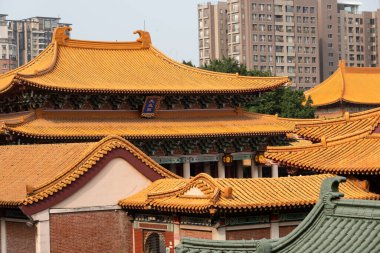 Taichung, Tayvan - 20 Nisan 2020:, Tayvan, Asya Konfüçyüs Tapınağı