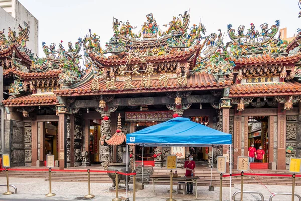 Taichung Taiwán Abril 2020 Famoso Templo Guangtian Templo Fundador Del —  Fotos de Stock