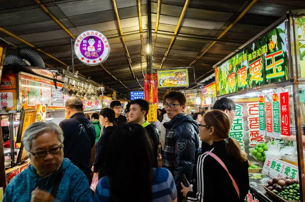 Taipei Taiwán Enero 2020 Famosa Atracción Del Mercado Nocturno Ningxia — Foto de Stock