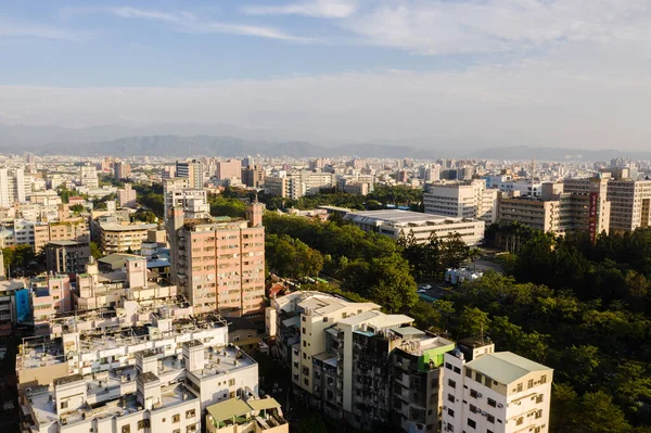 Taichung Tajwan Grudnia 2019 Pejzaż Miasta Taichung Drapaczami Chmur Budynkami — Zdjęcie stockowe