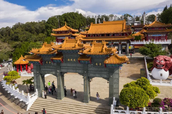 Nantou Taiwan December 9Th 2019 Aerial View Famous Landmark Wenwu — Stock Photo, Image