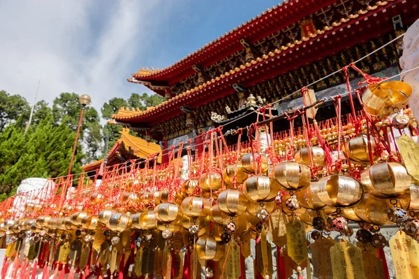 Нанту Тайвань Грудня 2019 Стіна Бажання Храмі Венву Біля Озера — стокове фото