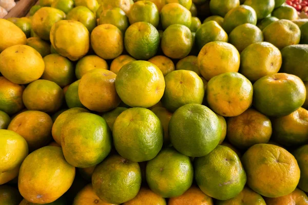 Fruta Naranja Apilada Mercado Taiwán —  Fotos de Stock