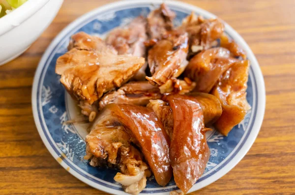 Taiwanez Gustare Tradițională Carne Porc Sos Soia Fel Mâncare Restaurant — Fotografie, imagine de stoc
