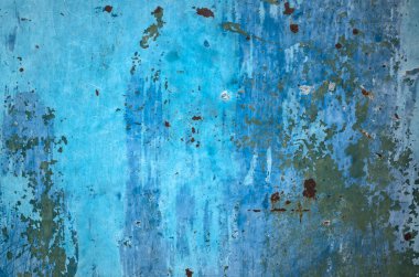 Paslı metal duvarın arkaplanı grunge tarzında