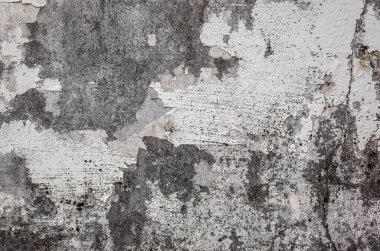 Çimento duvarının arka planı ve çatlamış yağ dokusu