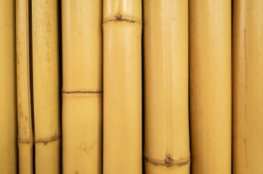 Kopyalama alanı olan sarı bambu zanaat arka planı ve hiç kimse