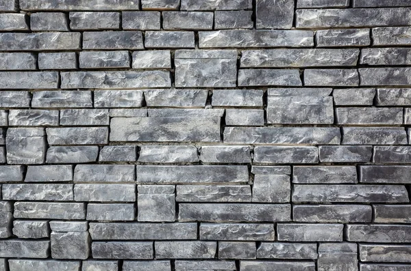 Ściana Cegły Szarej Szorstkiej Strukturze Tła — Zdjęcie stockowe