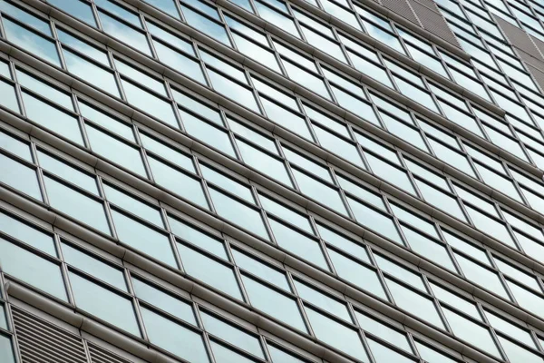 现代城市玻璃框架的未来商业窗口背景 — 图库照片