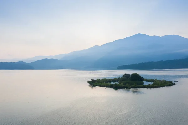 Nascer Sol Famosa Paisagem Sun Moon Lake Nantou Taiwan — Fotografia de Stock