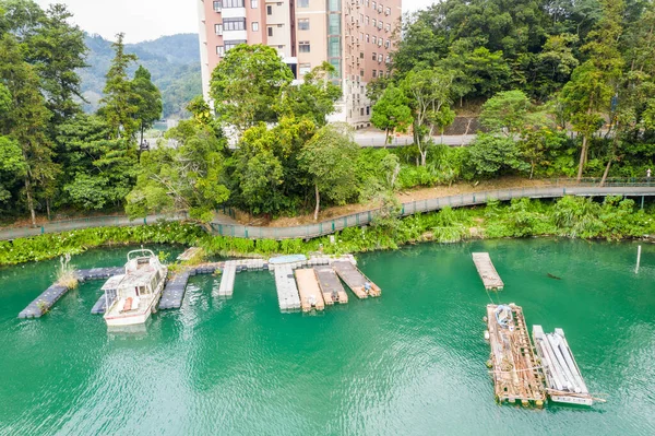 Пешеходная Тропа Озера Сан Мун Наньтоу Тайвань — стоковое фото