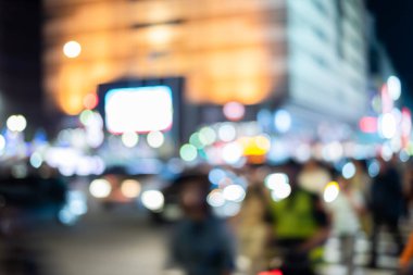 Gece trafik ışıklarıyla soyut arkaplan