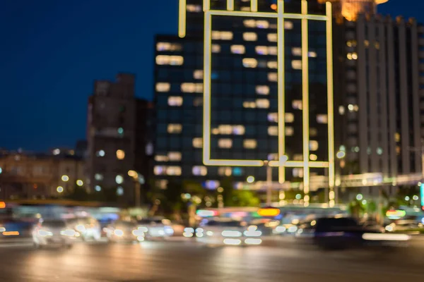 Abstract Background Traffic Light Night — Stock Photo, Image