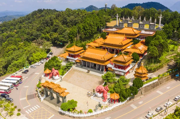 Nantou Taiwan September 2019 Flygfoto Över Berömda Landmärke Wenwu Tempel — Stockfoto
