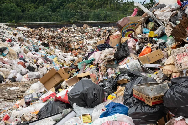 Yuchi, Tayvan - 27 Haziran 2020: Nantou, Tayvan 'daki çöp sahası