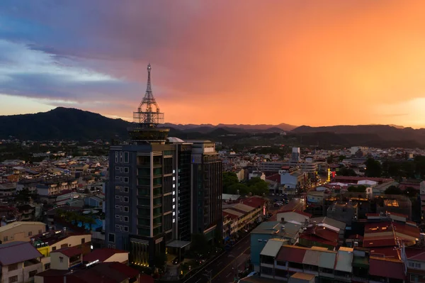 Puli Taiwán Julio 2020 Paisaje Urbano Atardecer Ciudad Puli Nantou —  Fotos de Stock