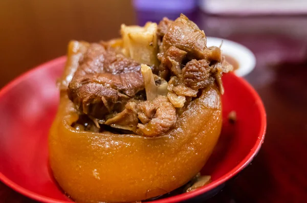Taiwanesische Geschmorte Schweinefüße Traditionelles Essen Einem Restaurant — Stockfoto