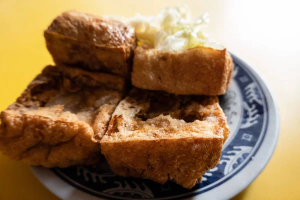 Masada Tayvan Yemekleri Kokuşmuş Tofu Var — Stok fotoğraf