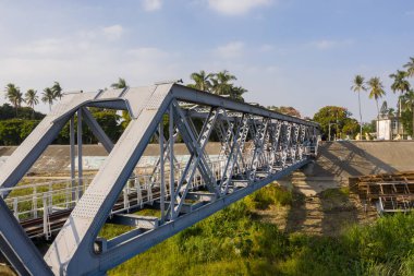 Yunlin, Tayvan - 11 Aralık 2019: Yunlin, Tayvan 'da Huwei Çelik Köprüsü
