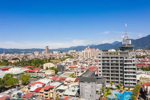 Nantou Taiwan Outubro 2019 Vista Aérea Cidade Puli Com Edifícios — Fotografia de Stock