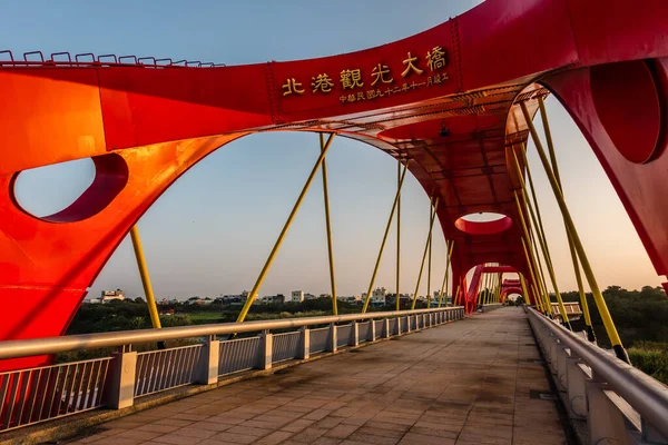 Nantou Tchaj Wan Prosince 2019 Turistický Most Beigang Tchaj Wan — Stock fotografie