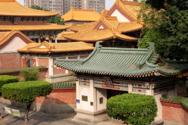 Taichung, Tayvan - 20 Nisan 2020:, Tayvan, Asya Konfüçyüs Tapınağı