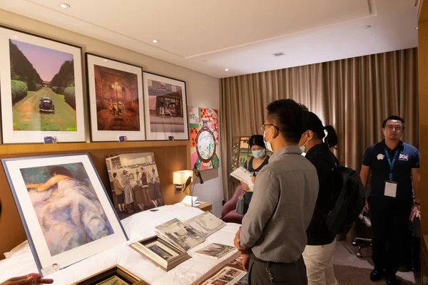 Taichung Tajwan Lipca 2020 Zwiedzający Rzemiosło Artystyczne Viii Wystawie Art — Zdjęcie stockowe