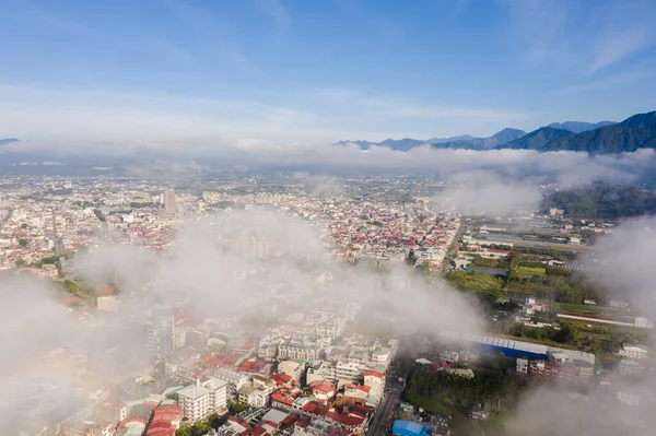 台湾南头县普雷城云彩景观鸟瞰 — 图库照片