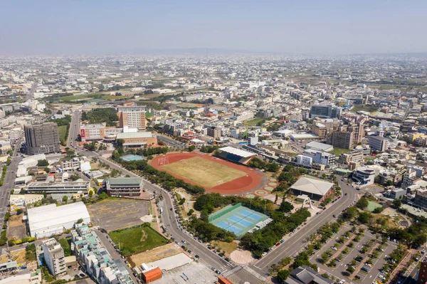 Lukang Taiwan Oktober 2019 Luftaufnahme Der Stadtlandschaft Mit Der Lukang — Stockfoto