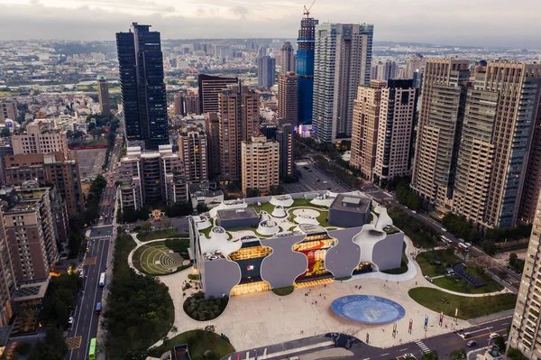 Taichung Taiwán Noviembre 2019 Edificio Moderno Del Teatro Nacional Taichung — Foto de Stock