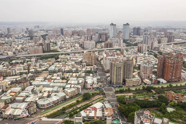 Taichung Taiwán Septiembre 2019 Paisaje Urbano Ciudad Taichung Con Rascacielos — Foto de Stock