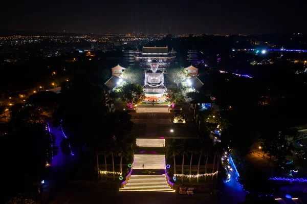 Changhua Taiwan Janeiro 2020 Vista Aérea Grande Estátua Buddha Montanha — Fotografia de Stock