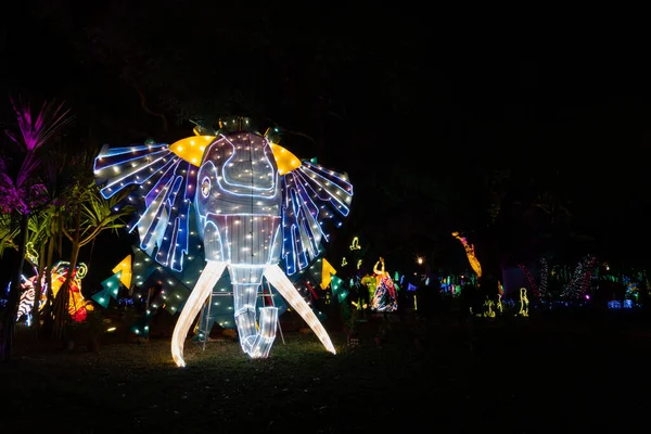 Taichung City Taiwan Fevereiro 2020 Festival Lanternas Com Turistas Lanternas — Fotografia de Stock