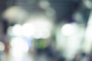 Alışveriş merkezinin soyut arkaplanı, odak derinliği.