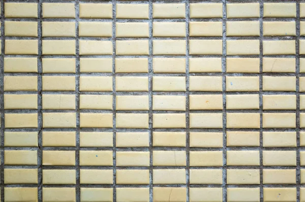 Real Yellow Porcelain Tile Wall Background Good Detail — Stock Photo, Image
