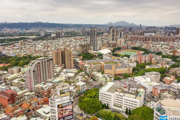 Banqiao Taiwan Oktober 2019 Flygfoto Över Stadsbilden Med Banqiao New — Stockfoto