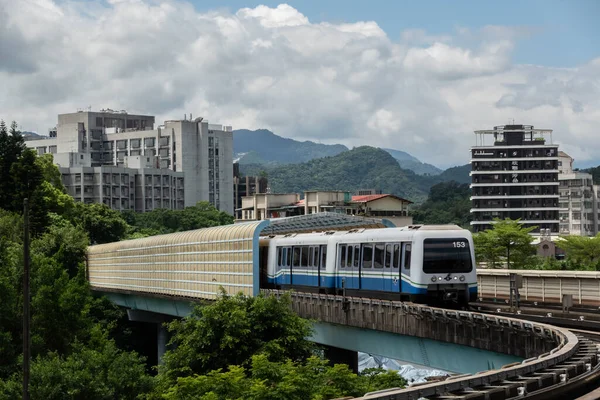 Taipei Taiwan Juni 2020 Mrt Trein Stad Taipei Stad Taiwan — Stockfoto