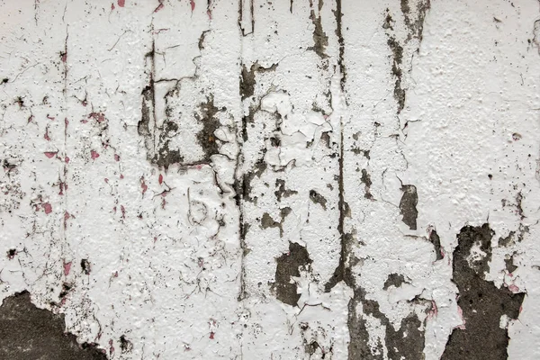 Beyaz Yıpranmış Duvar Kabuğu Soyulmuş Boya Yüzeyi Iyi Detaylar — Stok fotoğraf